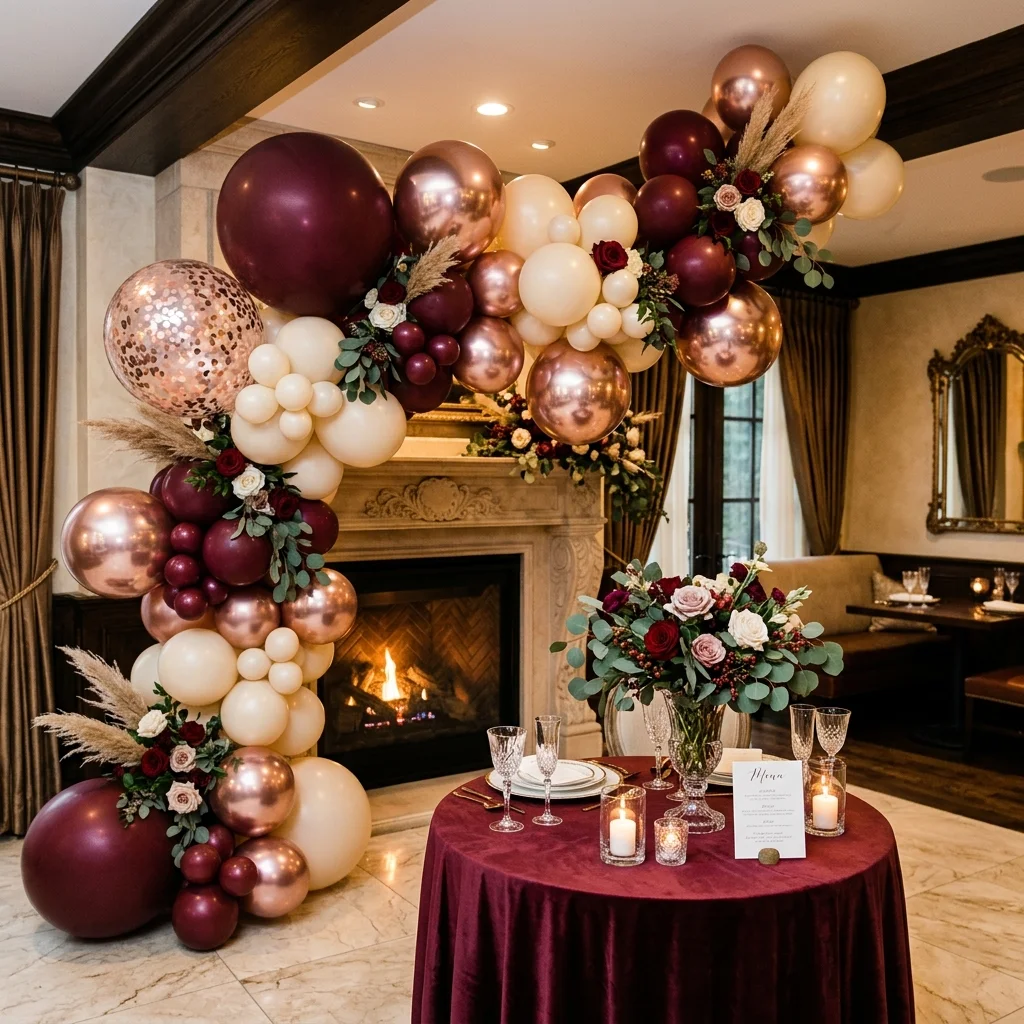 Decor elegant pentru aniversări private